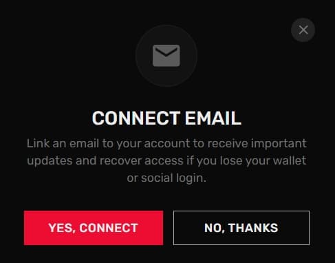 AttentionPad connect email prompt